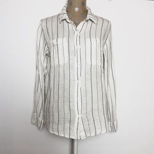 Sanctuary Striped Button Down Top Size S